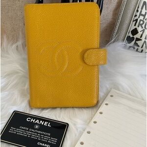 Chanel Caviar Agenda PM with Chanel COA Hologram Certification Code EUC